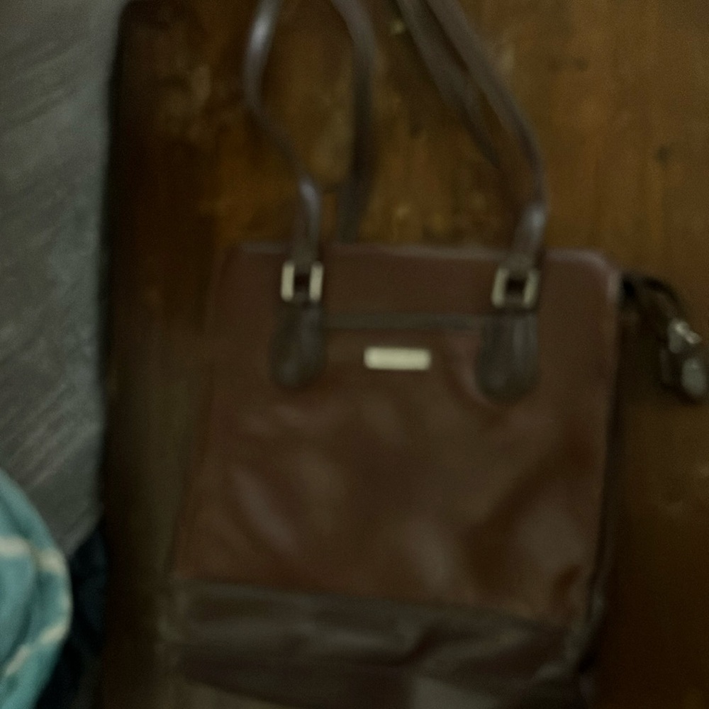 Liz Claiborne Brown Leather Briefcase